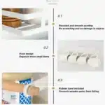 2 Layer Magnetic Refrigerator Shelf Organiser | Wall Mounted Metal Fridge Side Storage Rack | Kitchen Seasoning Bag and Spice Organiser for Fridge and Kitchen Wall - Image 6