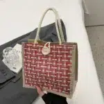 Retro Braided Jute Tote Bag – Large Capacity Beach & Grocery Bag, Women’s Boho Handbag & Lunch Tote - Image 11