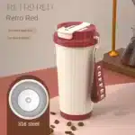 Stylish Ceramic Insulated Cup Stainless Steel Double Wall Vacuum Flasks Reusable Portable Travel Coffee Mug Kitchen Drinkware - Image 12