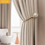 2025 Cream Beige Blackout Australian Cashmere Wool Velvet Insulation Curtain Custom Curtains for Living Dining Room Bedroom