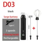 Electric Coffee Milk Foaming Mixer Coffee Creamer Whisk Handheld Egg Beater Froth Mixer Kitchen Automatic Kitchen Whisk Tools - Image 8