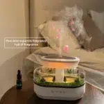 Rain Cloud Aroma Diffuser and Air Humidifier | Ultrasonic Essential Oil Diffuser with 7 Colour Night Light | White Noise Raindrop Micro Landscape Desktop Humidifier 250ml - Image 6