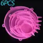 6PCS Silicone Food Cover Lids Set | Reusable Airtight Stretch Bowl Covers | BPA-Free Elastic Kitchen Food Storage Caps | Fridge Oven and Freezer Safe Seal Lids - Image 14
