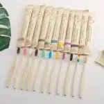 10/30/50 Pack Natural Bamboo Toothbrushes eco friendly Family Hotel  Charcoal Bamboo Wood Teethbrush for Adults Kids Child - Image 6