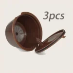 1/3pcs Refillable Coffee Capsules Filter Cup Compatible Taste Adapter Reusable Nescafe Dolce Gusto Machine Pod Compatible Kit - Image 7