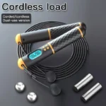 2 In 1 Multifun Skipping Rope With Digital Counter Speed Professional Ball Bearings And Non-slip Handles Jumps And Calorie Count