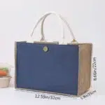DIY Blank Canvas Tote Bag for Painting and Crafts | Large Plain Burlap-Style Reusable Shopping Bag | Eco-Friendly Handheld Craft Bag for Women - Image 16