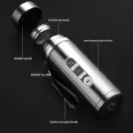 800ML-1L Stainless Steel Thermos Bottle 304 Tea Bottle Car Vacuum Bottle with LED Temperature Display Portable Drinking Cup - Image 4