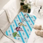 Cartoon Funny Keroro Gunsou Frog Floor Mat Floor Carpet Kids Room Bedroom Decoration Balcony Anti Slip Doormat Hotel Flannel Polyester - Image 4