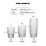 6/4/2/1Pcs American Coffee Mug Heat-Resistant Glass Cups Transparent Tea Mug Water Cup for Drinking Milk Beertea Juice Tumblers - Image 6