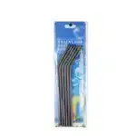 6-Pack Reusable Stainless Steel Straws Set (304 Food-Grade) – Straight + Bent with Cleaning Brush & Travel Case - Image 11