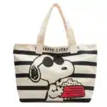 Disney Snoopy Cute Cartoon Large Capacity Canvas Bag for Female Students To Hold Books Tote Mommy Bag - Image 7