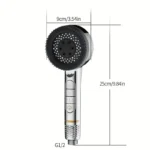 4-Speed Filtered Shower Head High Pressure Water Saving | Handheld Multi-Function Round Shower Head with Filter | Supercharged Bath Shower - Image 6