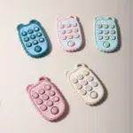 2024 New Baby Teether mobile phone Shape Silicone Teether Teething Toy Kids Sensory Educational Toy baby gift set - Image 6