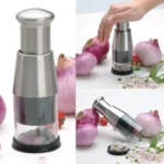 Stainless Steel Manual Hand Chopper Kitchen Tools Garlic Chopper Vegetable Slicer Mini Mincer Crusher for Garlic Ginger Herb Nut - Image 5