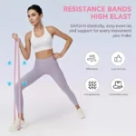 Pilates Ring Resistance Band Set Yoga Ring Workout Portable Exercise Tool Pregnancy Postpartum Toning Strength Training Women - Image 4