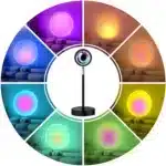 Sunset Lamp Projector 16 Colours RGB LED Night Light | Multicolor Changing Mood Light | Photography Selfie Party Decor | Christmas Gift for Women - Image 3