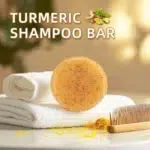 Turmeric Shampoo Bar 50g | Natural Hair Growth and Scalp Care | Deep Cleansing Dandruff-Free Silky Hair Bar | Hyaluronic Acid Lemon Peel Vegan Sulfate-Free Solid Shampoo - Image 4