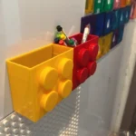 1/4pc Magnetic Storage Box Refrigerator Entrance Door Shelf Organizer Building Block Wall Mounted Rack Home Kitchen Decor Holder - Image 2