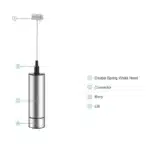 Electric Milk Frother Maker Wireless Handheld Stainless Steel Coffee Cappuccino Foam Maker USB Egg Beater Portable Blender - Image 6