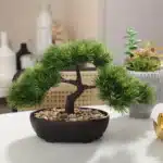 Artificial Bonsai Tree Zen Garden Accent PP Material Black Planter Home Office Party Decoration Desktop Artificial Plant 1 Piece - Image 11