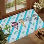 Cartoon Funny Keroro Gunsou Frog Floor Mat Floor Carpet Kids Room Bedroom Decoration Balcony Anti Slip Doormat Hotel Flannel Polyester - Image 6