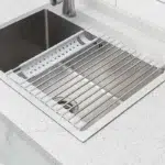 Foldable Stainless Steel Dish Drainer Roll Up Drying Rack Kitchen Sink Organizer UK - Image 11