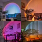 1pc Vibrant Sunset Projection Light - 16-Color Spectrum, USB Remote Control, Dynamic Color Changing LED Light -Creates Warm Home - Image 3