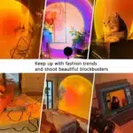 Sunset Projection Light Remote Control 16 Colour | 180 Degree Rotating LED Ambient Night Light | Bedroom Photography Background Wall Decor - Image 5