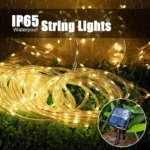 50ft/100 LED Solar String Lights Outdoor Waterproof – Warm White Fairy Rope Lights for Garden, Patio, Christmas & Tree Decor - Image 2