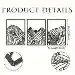 3-Piece Metal Wall Art Set | Modern Mountain Landscape Square Hollow Design | Decorative Wall Decor for Living Room Bedroom and Home | Lightweight Easy Hang Wall Mount - Image 7