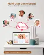 Frameo 10.1 Inch Digital Photo Frame WiFi Electronic Photo Frame 1280x800 IPS HD Cloud Smart Electronic Photo Album 32GB Storage Touch Screen - Image 6