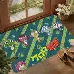 Cartoon Funny Keroro Gunsou Frog Floor Mat Floor Carpet Kids Room Bedroom Decoration Balcony Anti Slip Doormat Hotel Flannel Polyester - Image 8