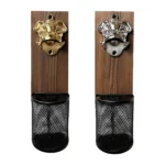 Magnetic Wall Mounted Bottle Opener with Cap Catcher Decorative Bar Kitchen UK - Image 4