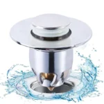 Universal Basin Drain Filter Pop-Up Sink Stopper Hair Catcher for Bathroom & Kitchen UK - Image 5