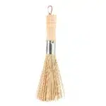 Bamboo Long Handle Dish Scrub Brush | Natural Fibre Pot and Wok Cleaning Brush | Eco-Friendly Kitchen Sink Cleaner for Home and Restaurant Use | Non-Scratch 25cm - Image 4
