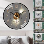 8 Inch Simple Fashion Wall Clock Light Luxury Quiet No Ticking Sound Decorative Clock Suitable For Study, Living Room - Image 2