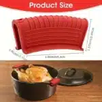 Silicone Pot Handle Grip Covers Heat Resistant | Anti-Slip Pot Ear Clip Holder | Cast Iron Frying Pan Sleeve | Kitchen Cookware Accessories - Image 6
