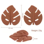 Silicone Baby Teether Leaf Shape | Food Grade BPA-Free Cartoon Teething Rattle Toy | Newborn Molar Soother and Sensory Chew Toy for Ages 6 Months to 2 Years - Image 5