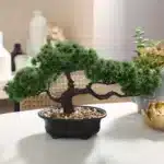 Artificial Bonsai Tree Zen Garden Accent PP Material Black Planter Home Office Party Decoration Desktop Artificial Plant 1 Piece - Image 7