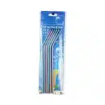 6-Pack Reusable Stainless Steel Straws Set (304 Food-Grade) – Straight + Bent with Cleaning Brush & Travel Case - Image 9