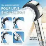4-Speed Filtered Shower Head High Pressure Water Saving | Handheld Multi-Function Round Shower Head with Filter | Supercharged Bath Shower - Image 4