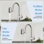 HOMFISH Stainless Steel Faucet Water Filter – NSF Certified Removes Lead, Chlorine & Bad Taste (Kitchen Tap Purifier) - Image 3