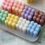 Scented Bubble Cube Candle - 1PC Handmade Soy Wax for Home Decoration & Celebrations - Image 3