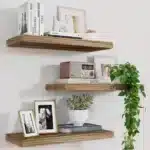 Wooden Floating Wall Shelf Art Storage Rack Rustic Wood Shelves For Wall Storage Wall Hanging Shelf Bedroom Home Decorations 1PC