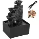 Desktop Waterfall Decoration Creative Flowing Water Ornaments Small Living Room Office Tabletop Fountain Pastoral Style USB Battery - Image 10