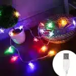 LED Star Fairy Lights Outdoor Chain Lights Garland Bulb String Lights Party Home Wedding Terrace Garden Christmas Decoration 10 80 LEDs - Image 12