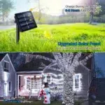 Solar String Lights Outdoor Waterproof Solar Fairy Lights 8 Modes LED String Lights for Garden Patio Wedding Decorations - Image 4