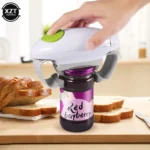 Electric Can Opener Smooth Edge Practical Automatic Jar Bottle Openers Double Ear Can Opener Kitchen Glass Can Opener - Image 2
