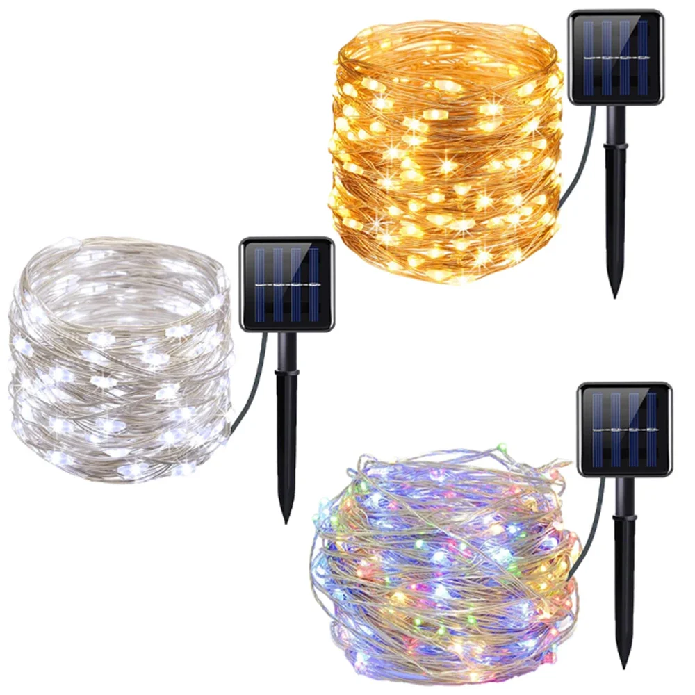 S58b5dbefd1334361a9e987e2ceadf5bfr.webp 7M/12M/22M/32M LED Solar String Fairy Lights Outdoor Path Garlands Lamp Patio Waterproof Christmas Wedding Garden Street Lights - Image 1